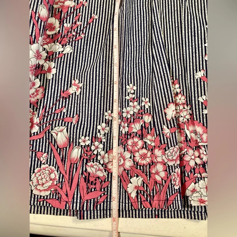 NEW ModCloth Ruby Belle Skirt Navy Pink Floral Woman’s 18 Plus Size - Picture 12 of 12